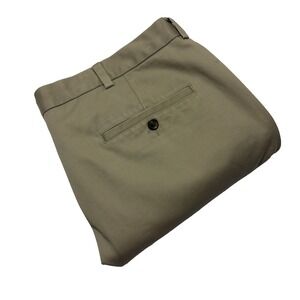 Brooks Brothers Advantage Clark Chino Pants Mens Beige Khaki 40x27 Flat Front